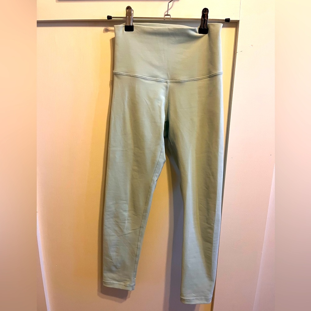 Mint color DYI leggings.